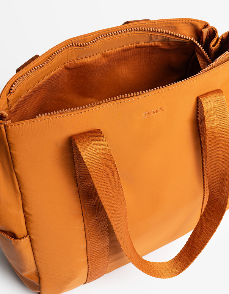 Shopper Nylon Shopper En Material Reciclado - Marron Camel