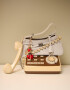 Bandoleras Bandolera Con Charm - Blanco Crudo