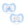 Pack x2 Chupetes Elefante azul