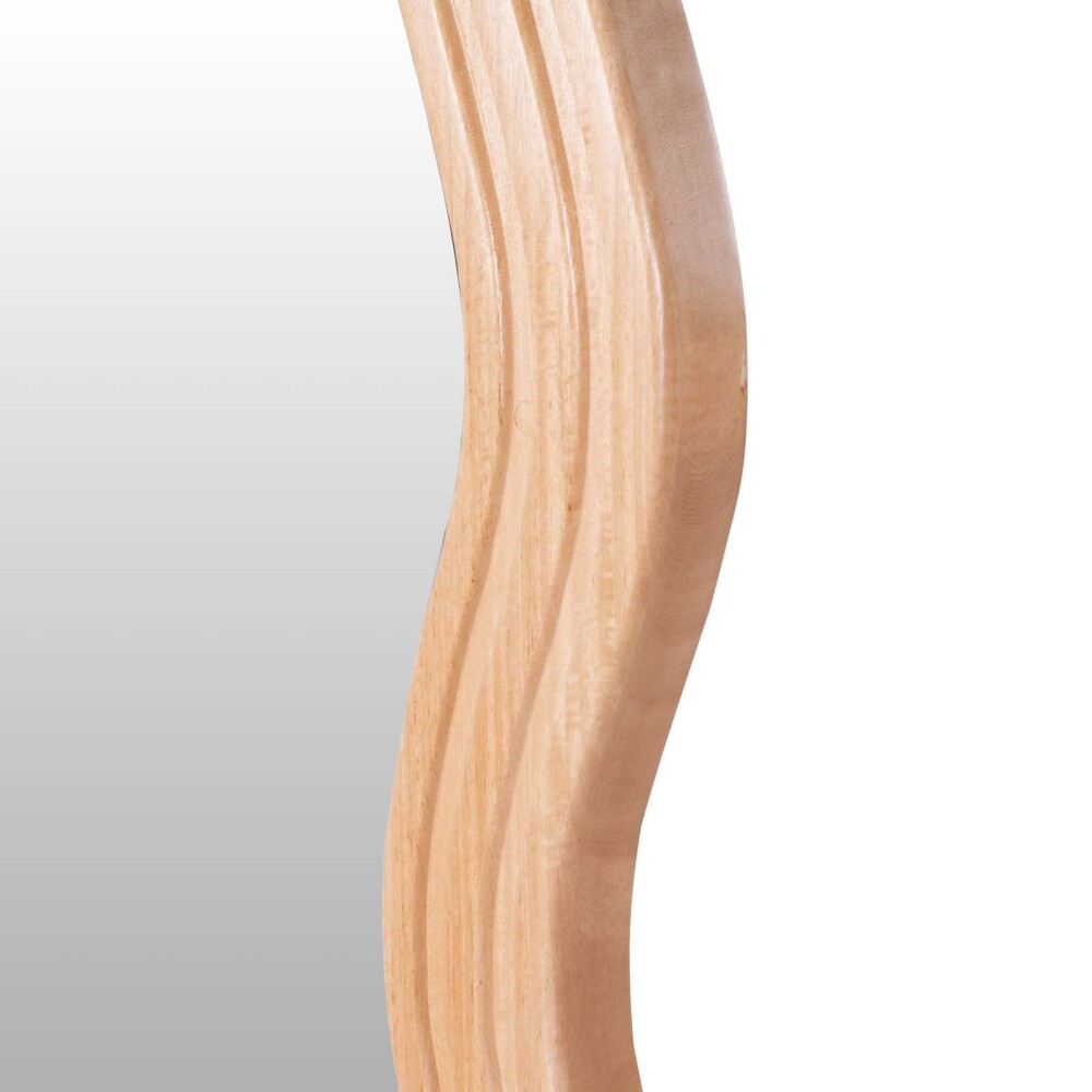 ESPEJO DISCO 74X170CM MADERA-DE-MANGO NATURAL-BEIGE CRUDO