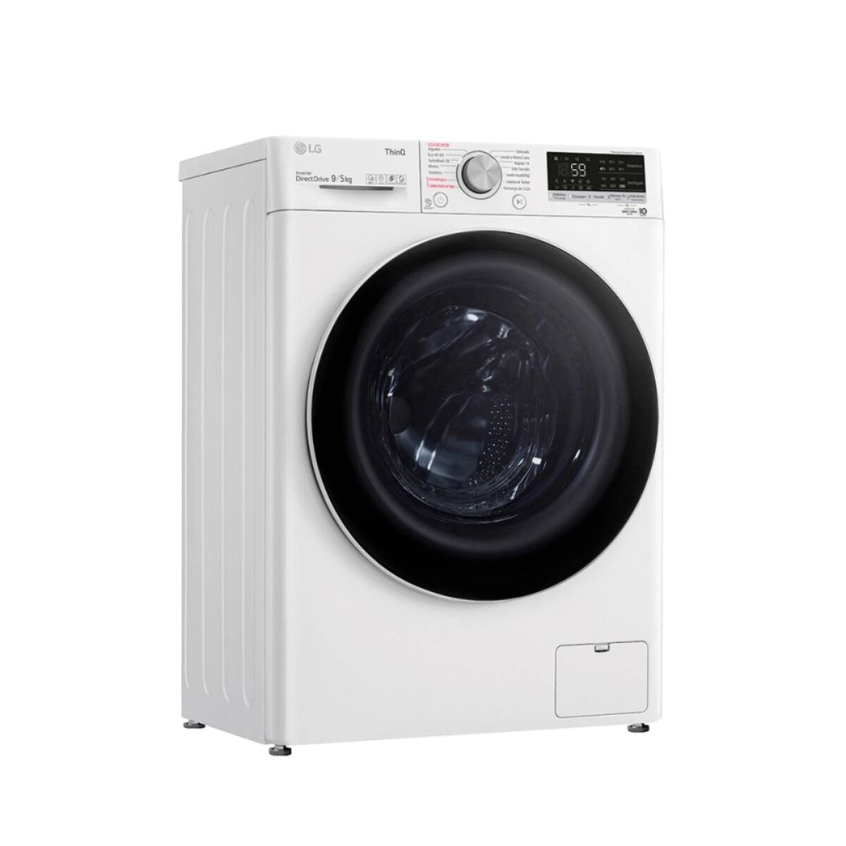 Lavasecarropas LG 9 KG/7 KG WD12VVC4 inox. 