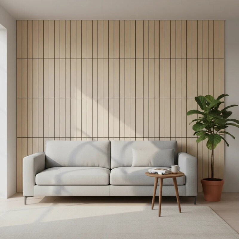 Placas autoadhesivas x 10 simil WPC 60x60cm Beige