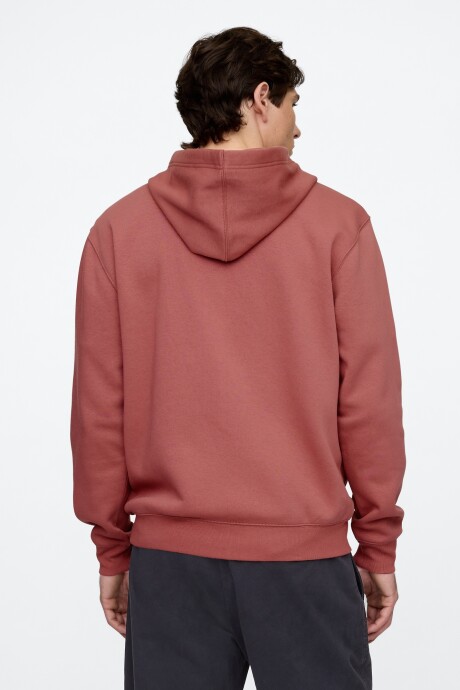 Canguro Con Cierre Logo Gap Hombre Washed Red
