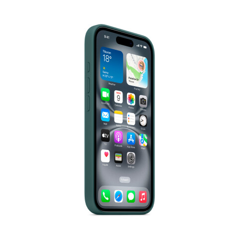 Apple funda silicona MagSafe iPhone 16 Lake Green Apple funda silicona MagSafe iPhone 16 Lake Green
