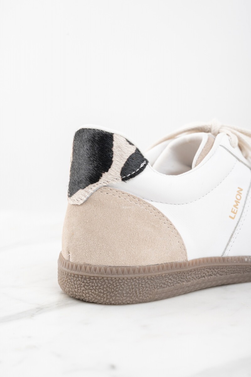 Zapatilla Cuero Nácar