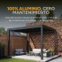 Pérgola Moderna Aluminio Regulable 3x3 Desagüe Incl. Patio Pérgola Moderna Aluminio Regulable 3x3 Desagüe Incl. Patio
