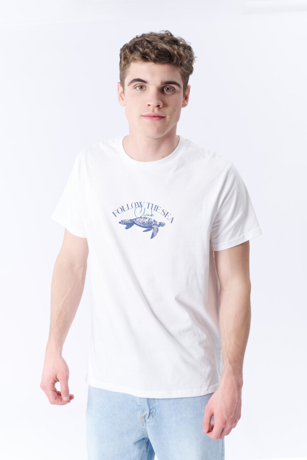 Remera estampa Blanca