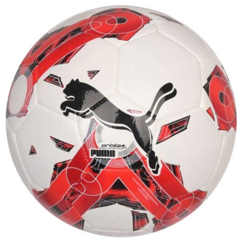 Pelota Puma Orbita 6 Blanco - Rojo - Negro