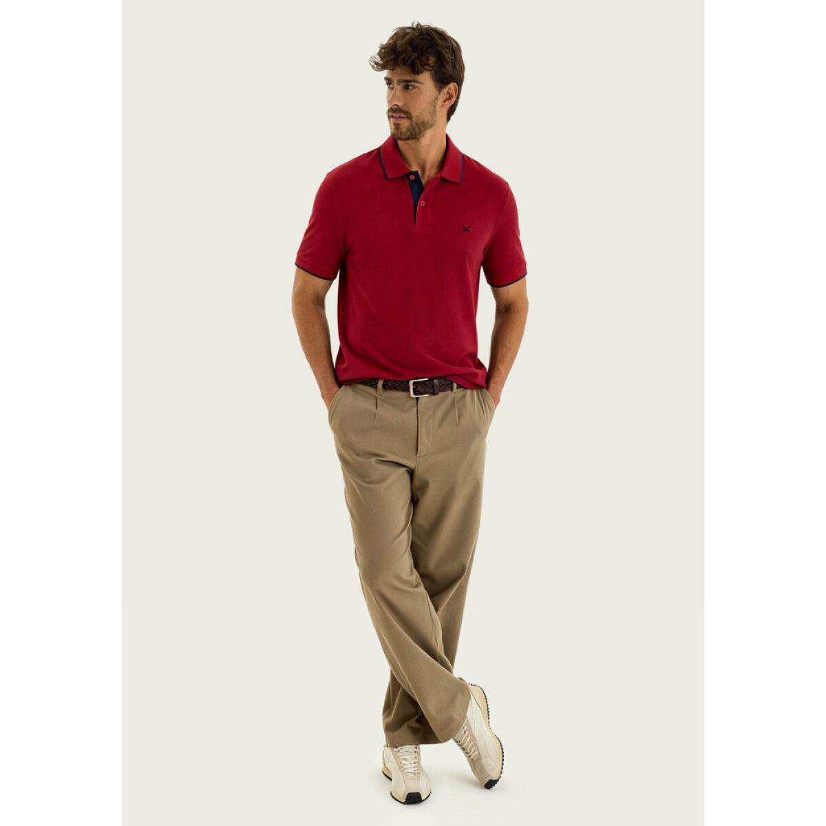 CAMISA POLO MM MASC - VERMELHO ESCURO 