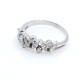 Anillo en oro 18k blanco con hermosos brillantes Anillo en oro 18k blanco con hermosos brillantes