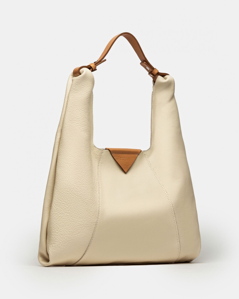 Cartera al hombro The Shopping en cuero graneado Cotton