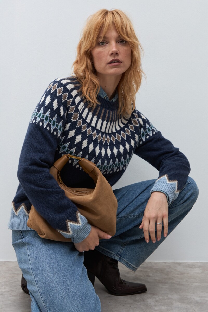 Sweater Bariloche azul marino