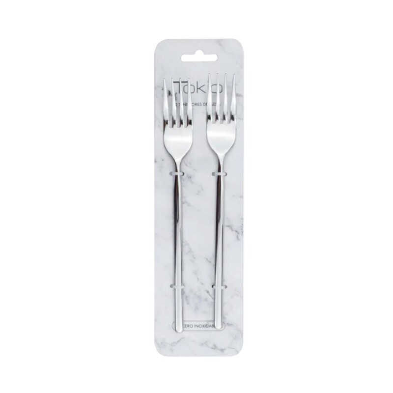 SET X2 TENEDOR DE MESA 21CM ACERO TOKIO SET X2 TENEDOR DE MESA 21CM ACERO TOKIO