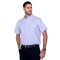 Camisa oxford manga corta Azul claro