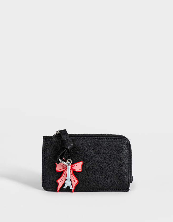 Monederos Monedero Con Charms - Negro
