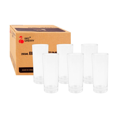 Set de 6 vasos altos 285ml Set de 6 vasos altos 285ml