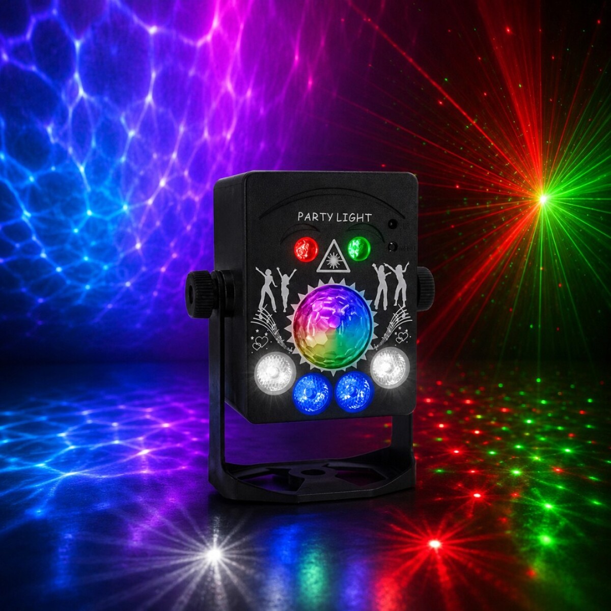 Luces Led 4 En 1 Pls Laser Water Lines Ball Strobe Wash 