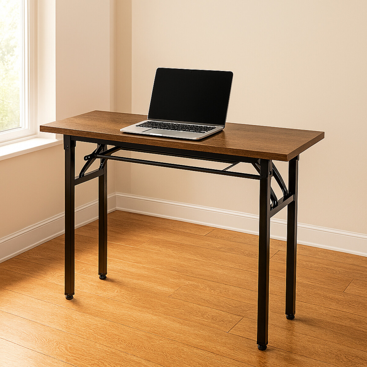 Escritorio plegable - Marrón oscuro 