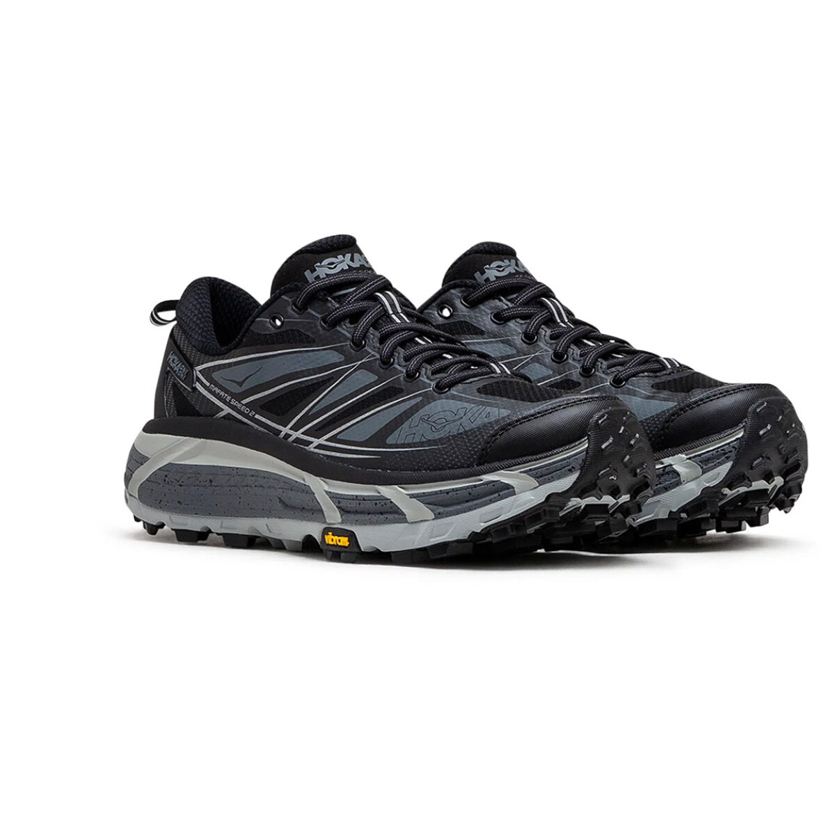 Hoka Mafate Speed 2 Champion para mujer - Negro/Gris Oscuro - Negro-Gris Oscuro 