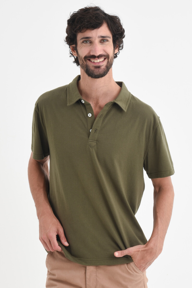 Camiseta manga corta polo - Verde 
