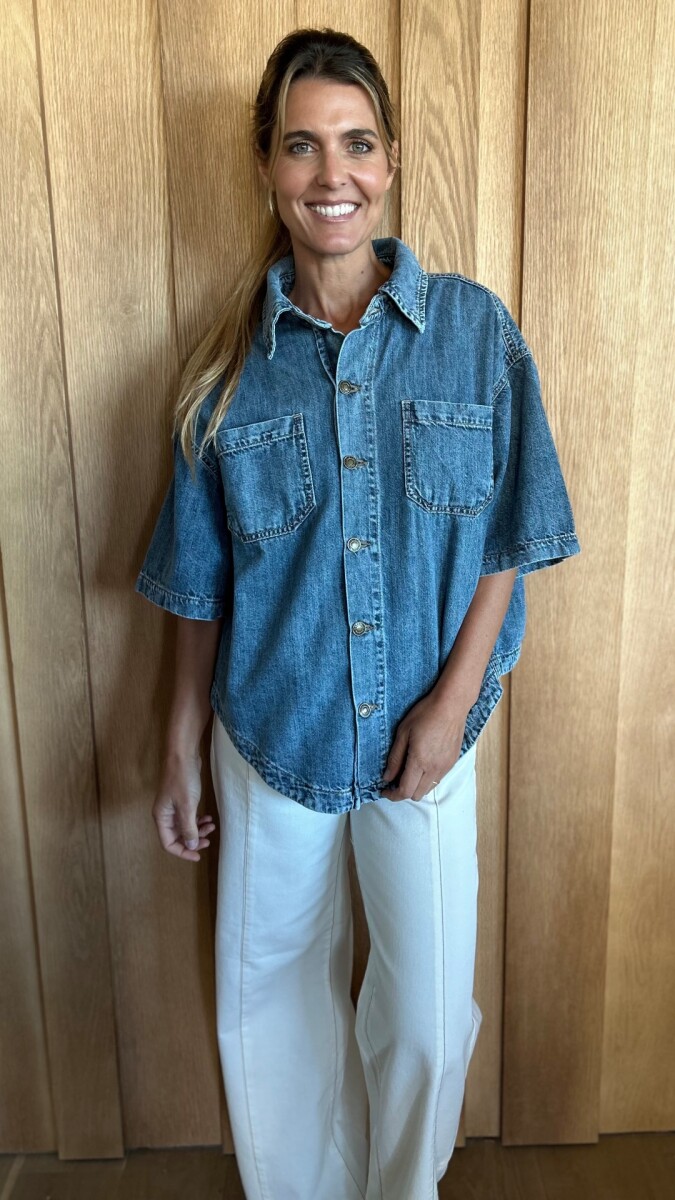 Sobrecamisa Sol - Denim Azul Soft 