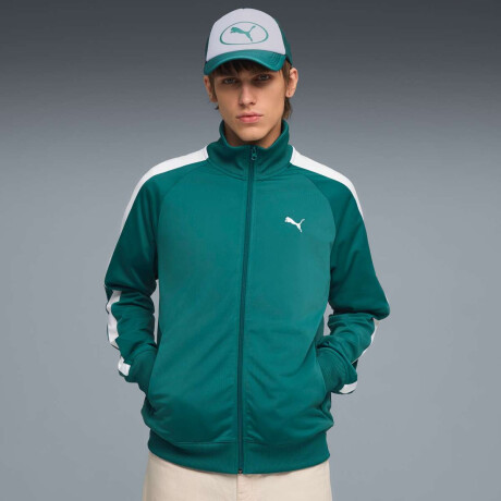 Campera Ess T7 Track de Hombre Verde