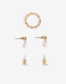 Bijouterie Set Metal Bijou Set Corazón Metal - Dorado