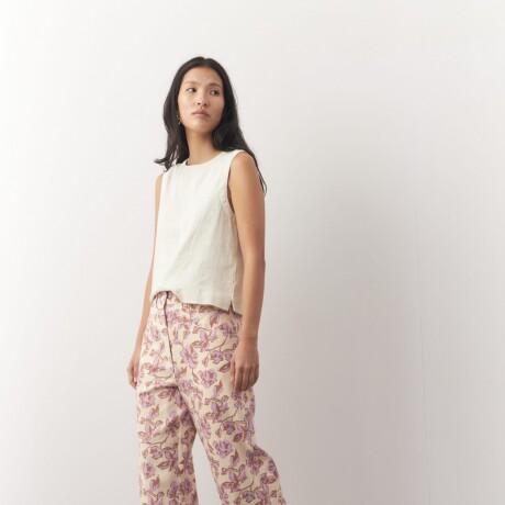 PANTALON JADEN PRINT Crudo