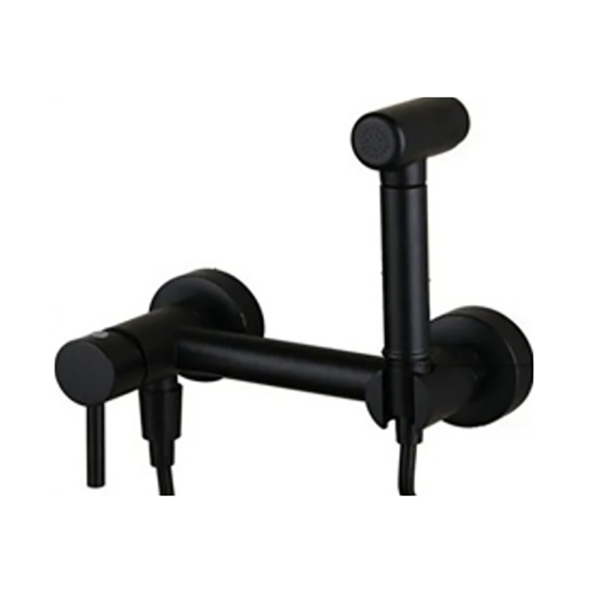 Griferia Ducha Higienica Monocomando Color Negro 10cm. 