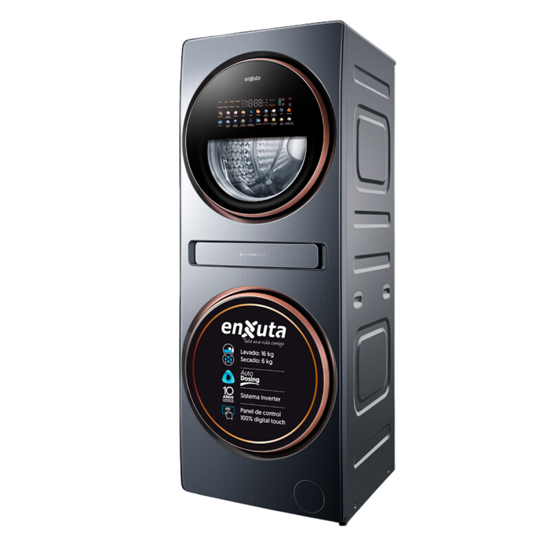 Torre de Lavado y Secado Enxuta TLSENX21660N Doble Tanque Torre De Lavado Y Secado Enxuta Tlsenx21660n Doble Tanque