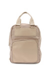 Mochila de nylon y PU Khaki