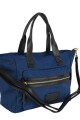 Cartera con bolsillo grande al frente azul