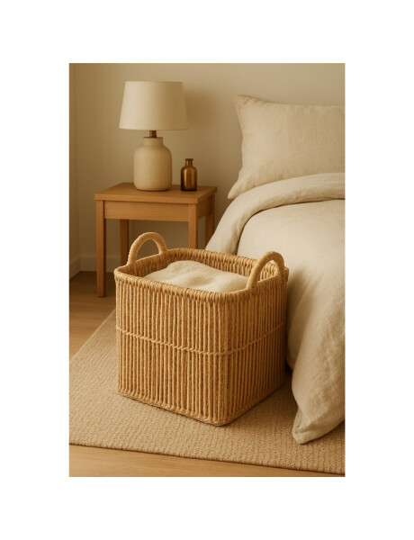 CESTO 31X31X27CM RATAN NATURAL CESTO 31X31X27CM RATAN NATURAL