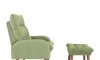 Combo Poltrona con Puf - Nantes Verde