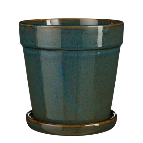 MACETA CERAMICA VERDE CLINT