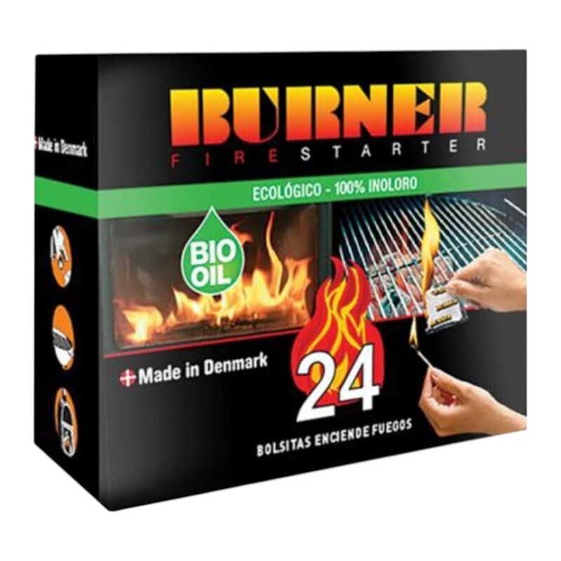 Pack Briquetas 8 kg + Burner 24 Pack Briquetas 8 kg + Burner 24