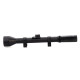 Mira telescópica rifle chumbera 4x28 con 2 anillas riel 11 mm GRIS