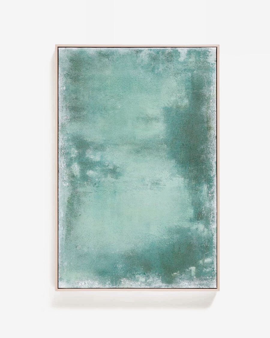 Cuadro abstracto Selnar verde 60 x 90 cm
