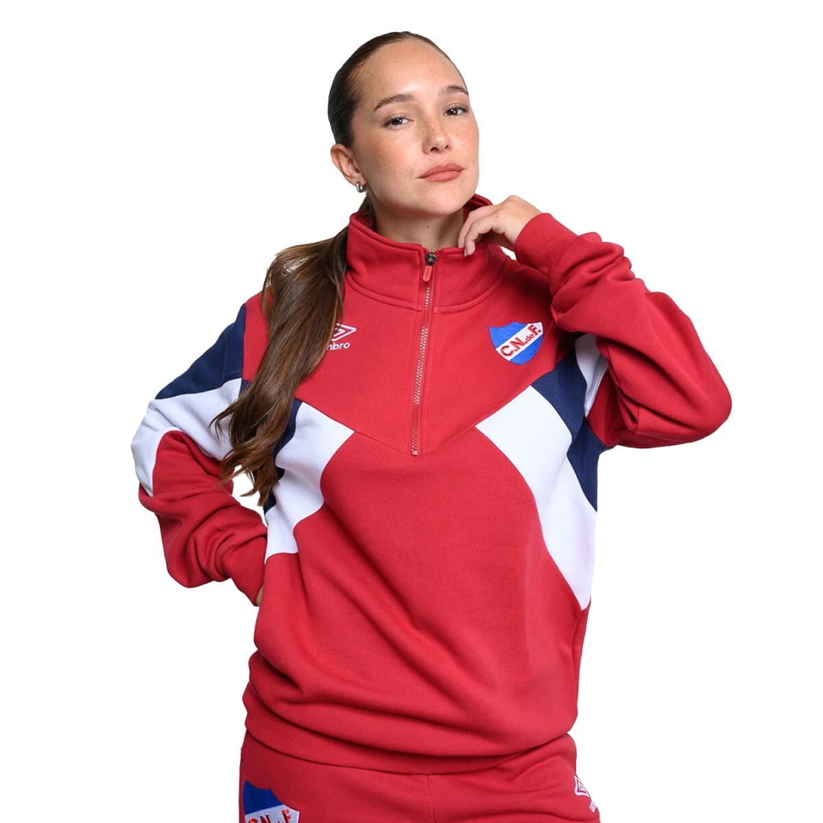 BUZO UMBRO LUX MOTION CNF de Mujer - NU342943 - Bordo-azul 