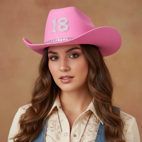 Sombrero Cowboy N°18 ROSA