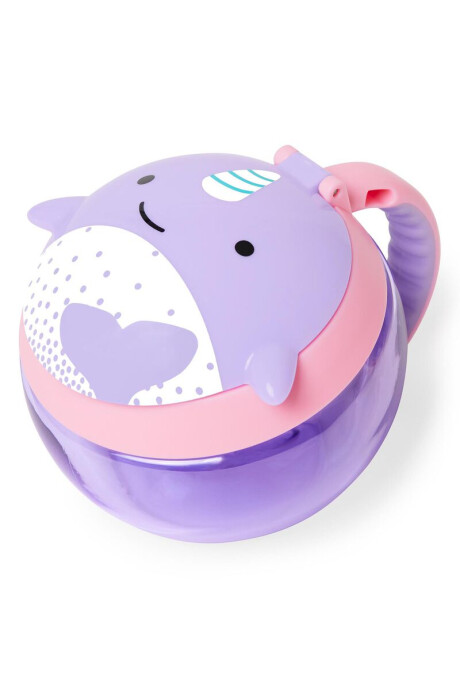 Tupper de snacks, diseño narval Sin color