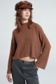BREAK IT DOWN SWEATER RIB MOCK Caramelo