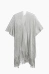 Ruana lurex party plateado