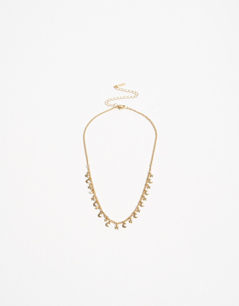 Collares Cortos Metal Collares Cortos Metal Estrellas - Dorado