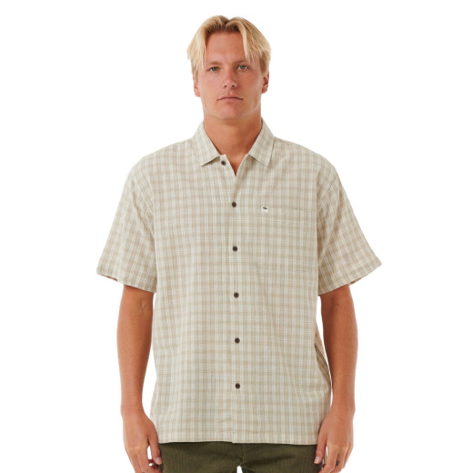Camisa Rip Curl Classic Surf Check - Beige Camisa Rip Curl Classic Surf Check - Beige