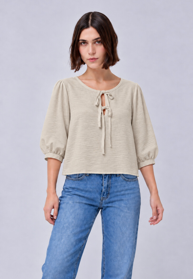 Remera Lazos Beige