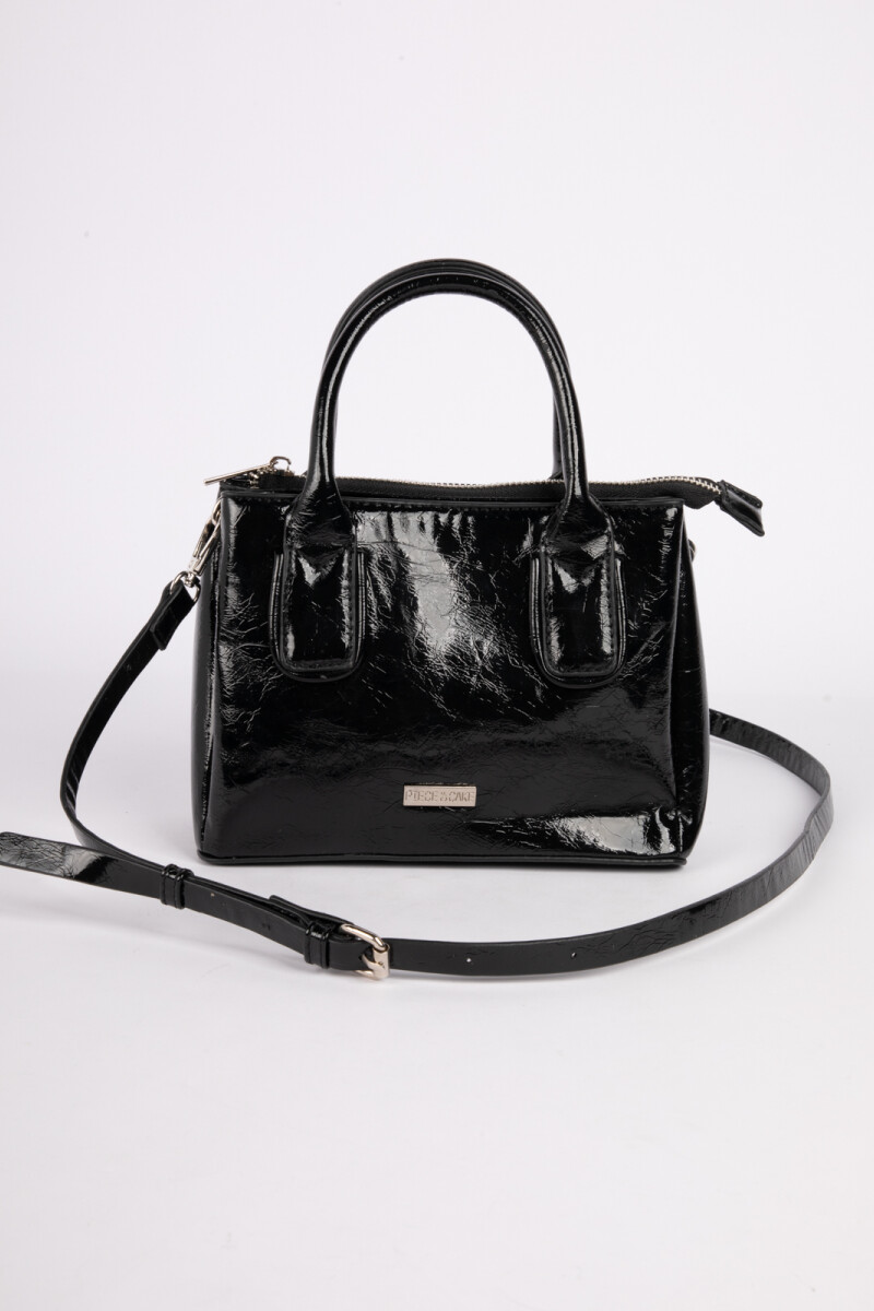 CARTERA MINI TOTE SHINY Negro