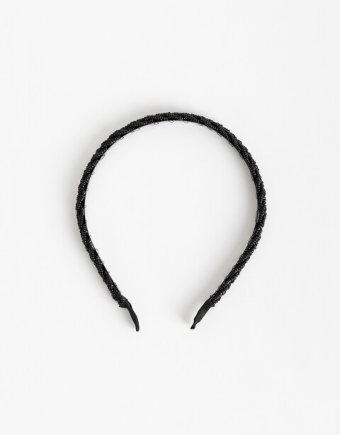 Vinchas Rígidas Liso Vincha Rígida Trenzada - Negro