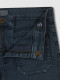 Pantalon De Sarga Con Bolsillos Delanteros Petroleo