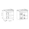 Mueble de baño suspendido Canela Jequitiba 60cm Mueble De Baño Suspendido Canela Jequitiba 60cm